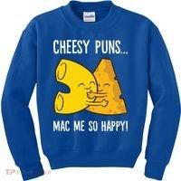 Cheesy Puns Mac Me So Happy Funny Mac And Cheese Gift Kids Sweatshirt thumb 0