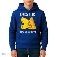 Cheesy Puns Mac Me So Happy Funny Mac And Cheese Gift Kids Hoodie thumb 4