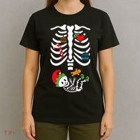 Christmas Pregnancy Maternity Xmas Holiday Season Family T-Shirt thumb 4