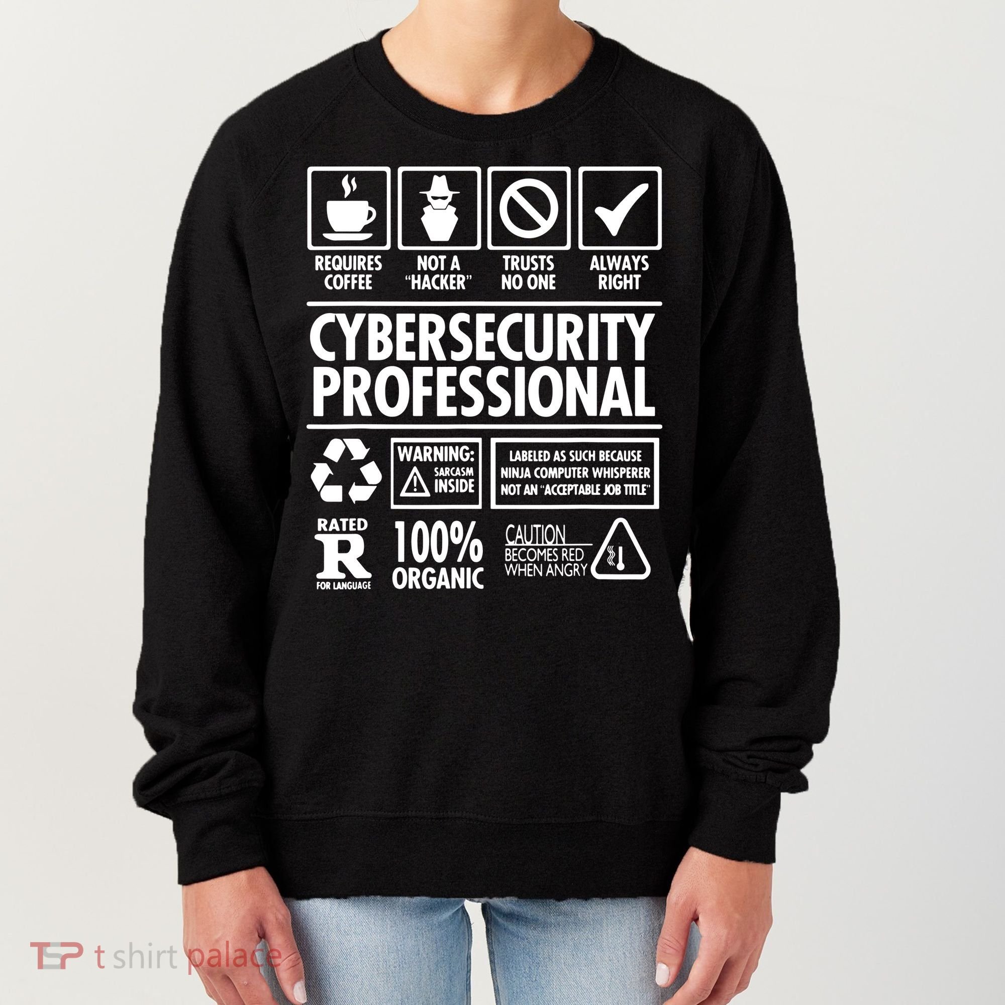 Cybersecurity Professional Not A Hacker Women's Sweatshirt