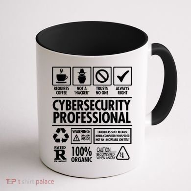 Cybersecurity Professional Not A Hacker Coffee Mug back