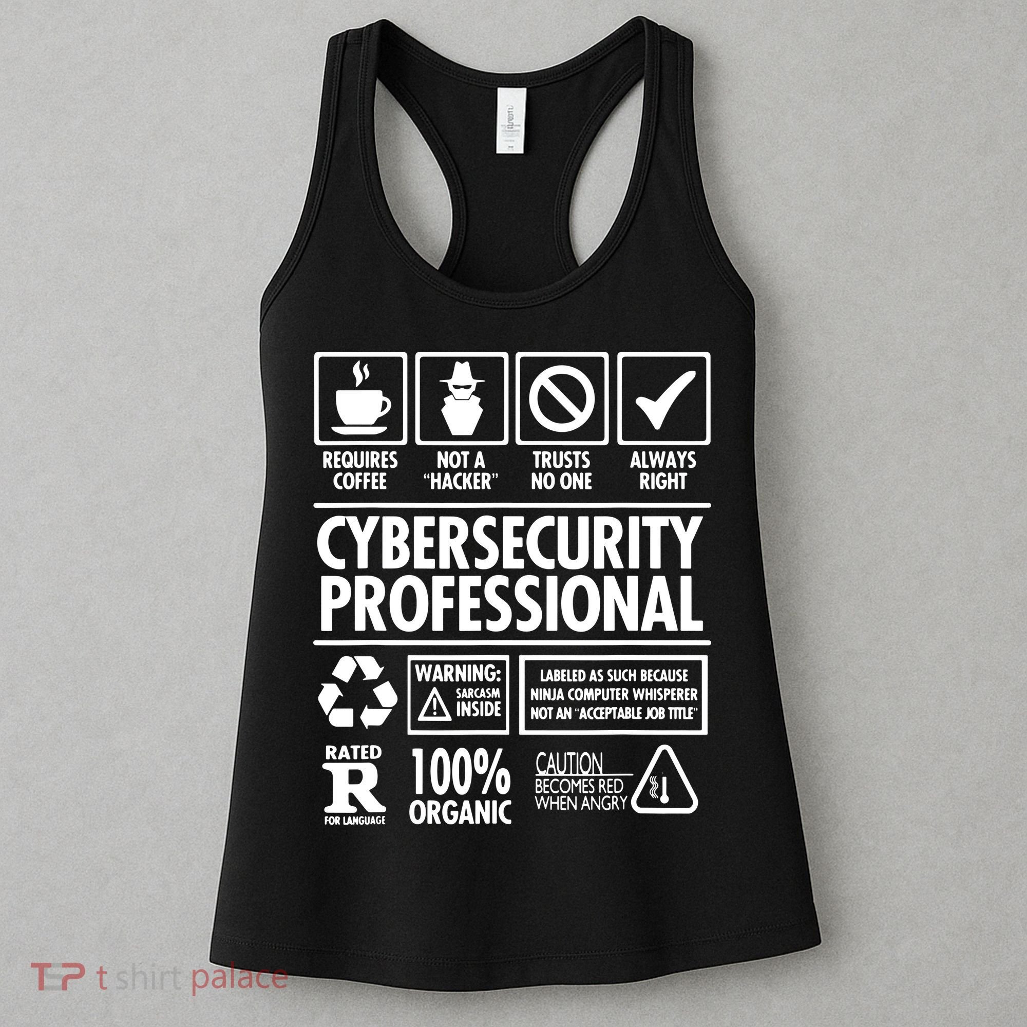 Cybersecurity Professional Not A Hacker Women's Tank Top