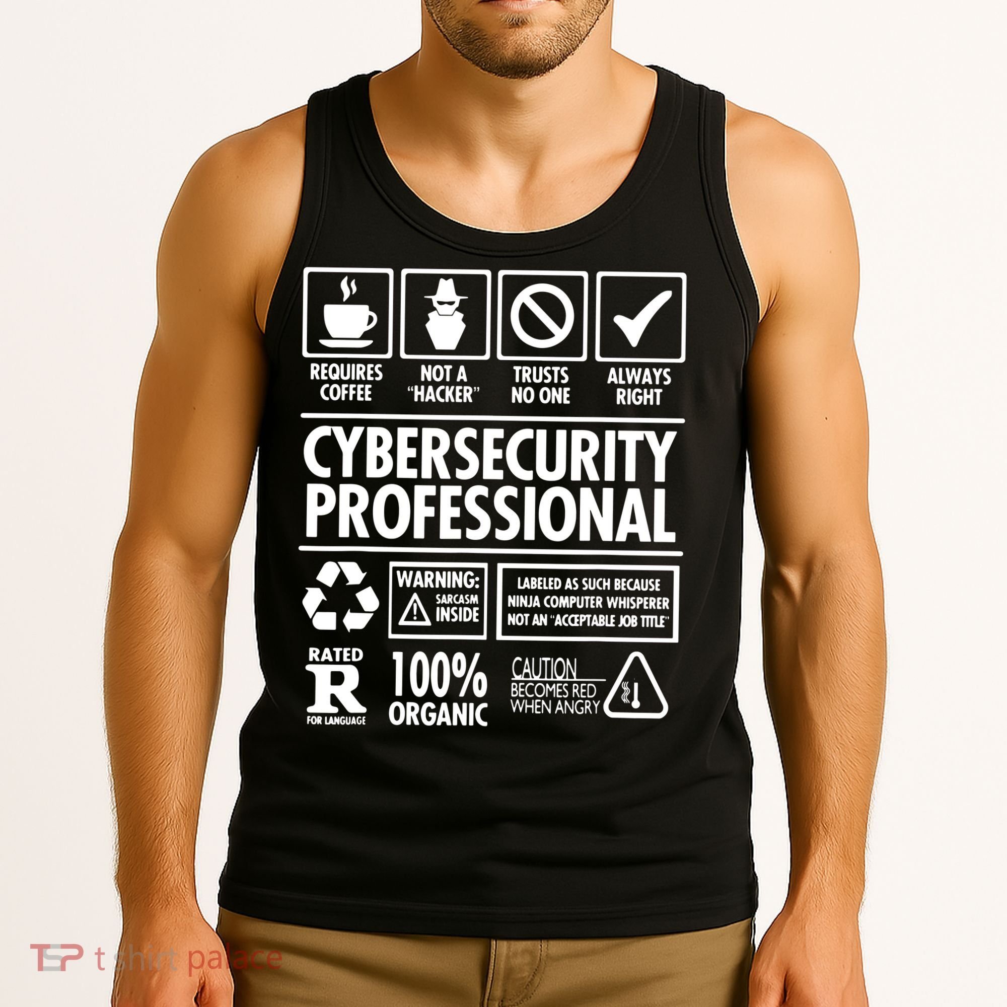 Cybersecurity Professional Not A Hacker Tank Top