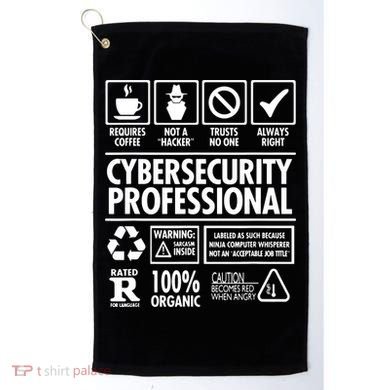 Cybersecurity Professional Not A Hacker Golf Towel