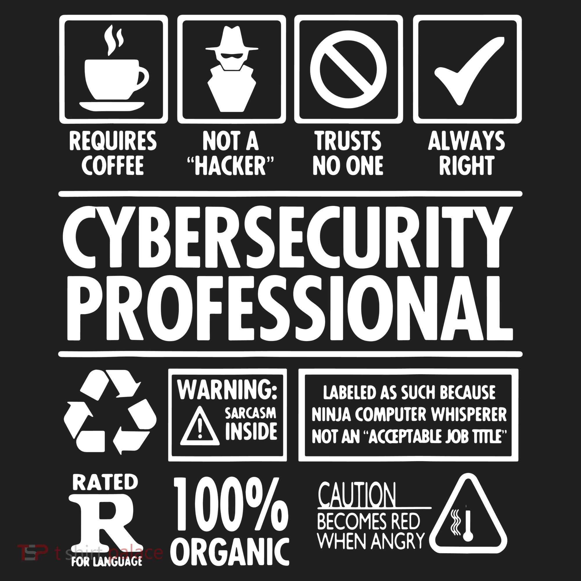 Cybersecurity Professional Not A Hacker Golf Towel