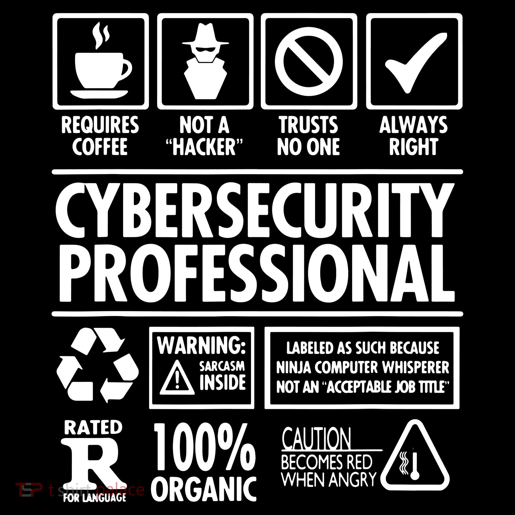 Cybersecurity Professional Not A Hacker Visor