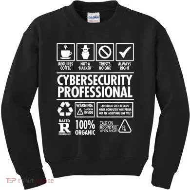 Cybersecurity Professional Not A Hacker Kids Sweatshirt