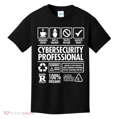 Cybersecurity Professional Not A Hacker Kids T-Shirt