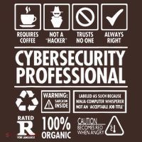 Cybersecurity Professional Not A Hacker Mousepad thumb 1