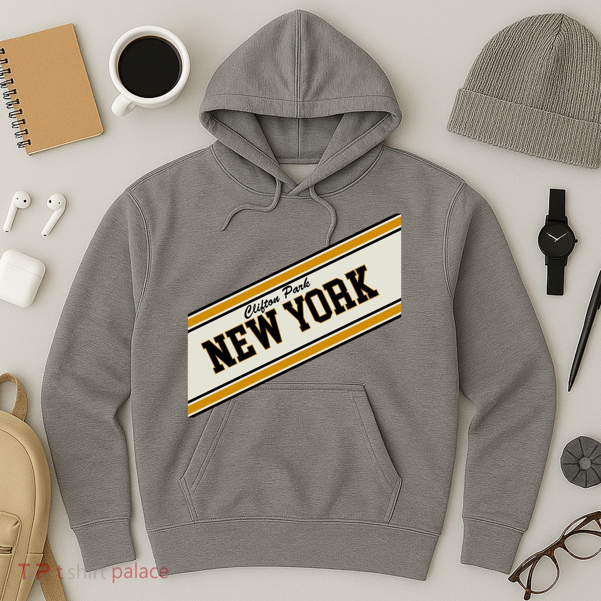 Clifton Park New York Varsity Logo Hoodie