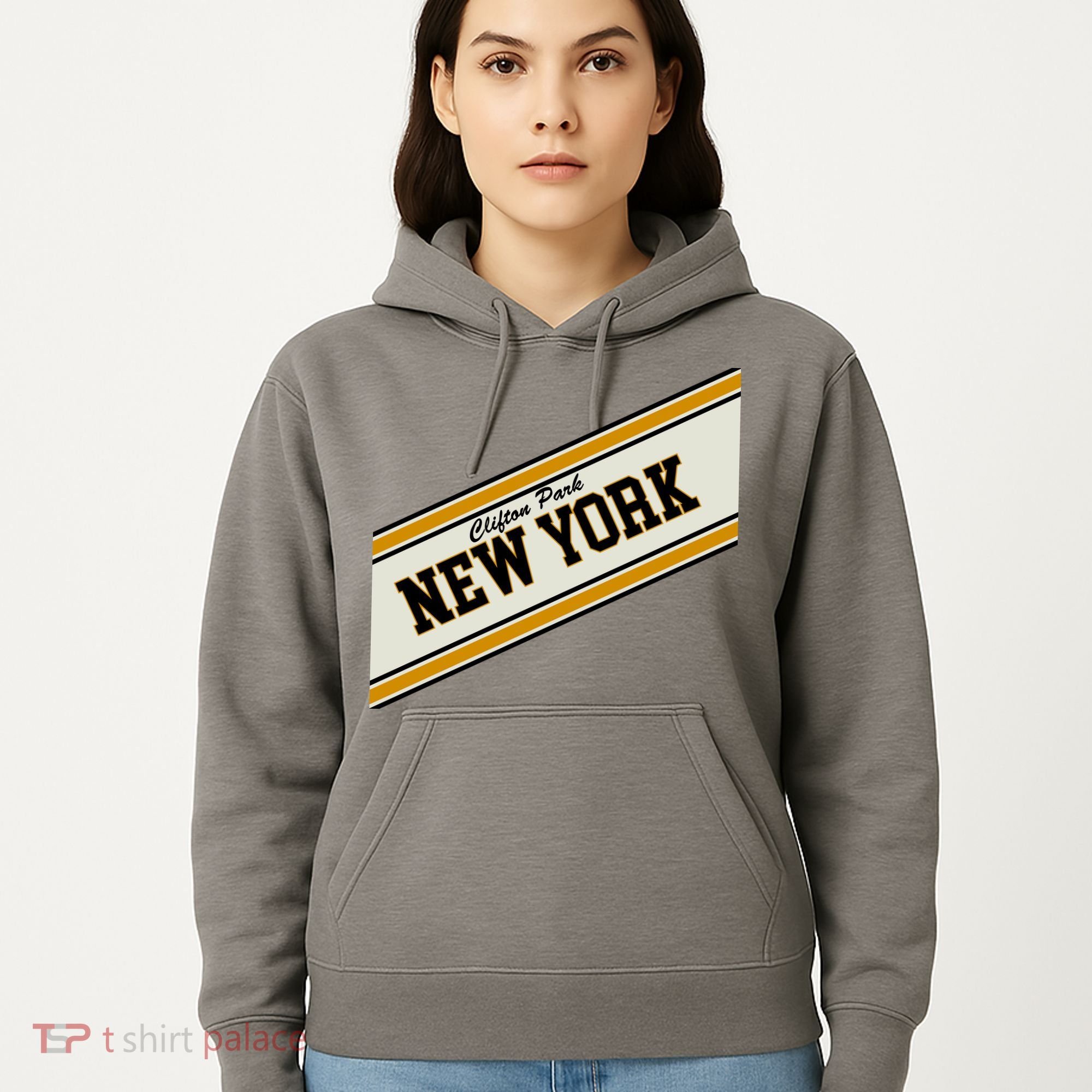 Clifton Park New York Varsity Logo Hoodie