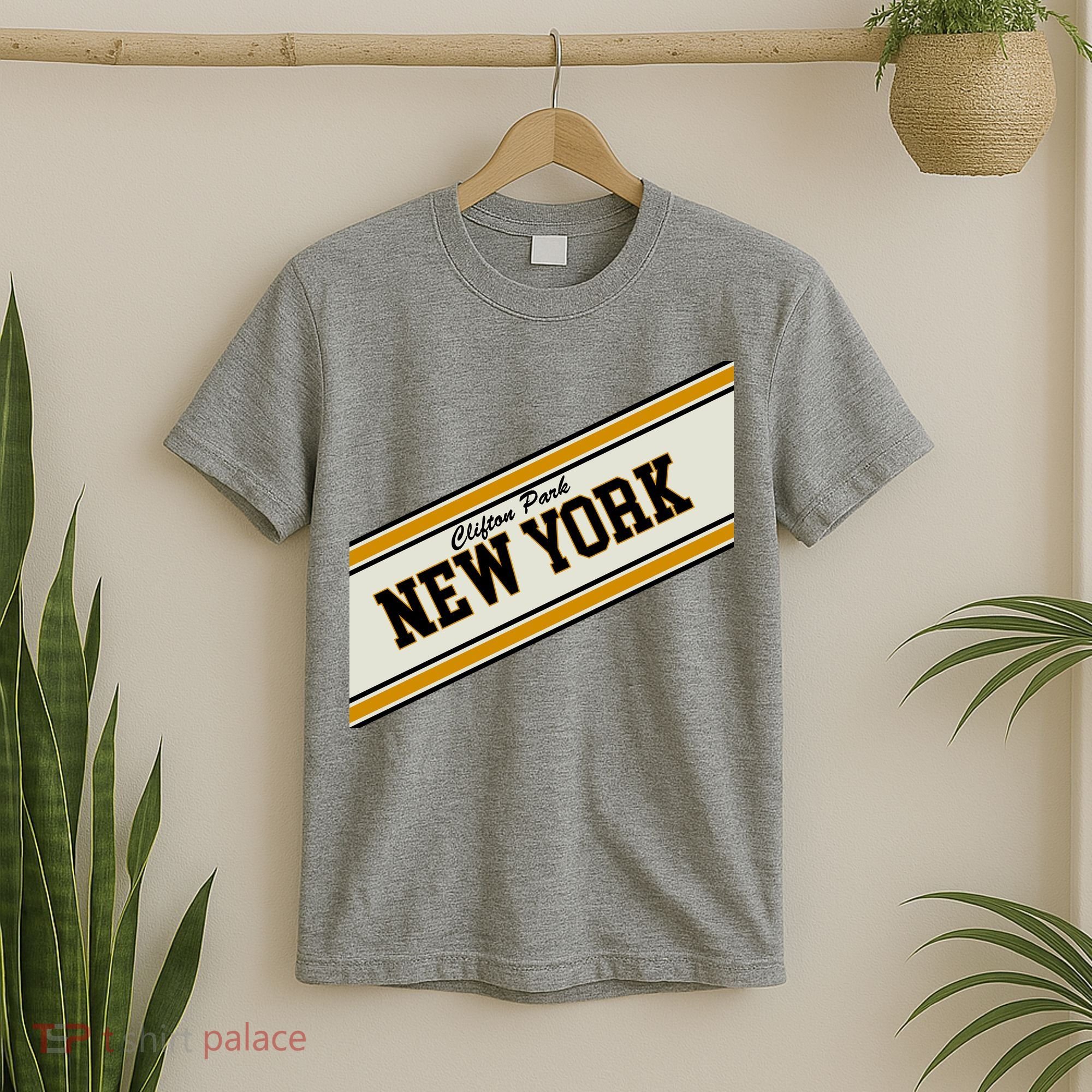 Clifton Park New York Varsity Logo T-Shirt