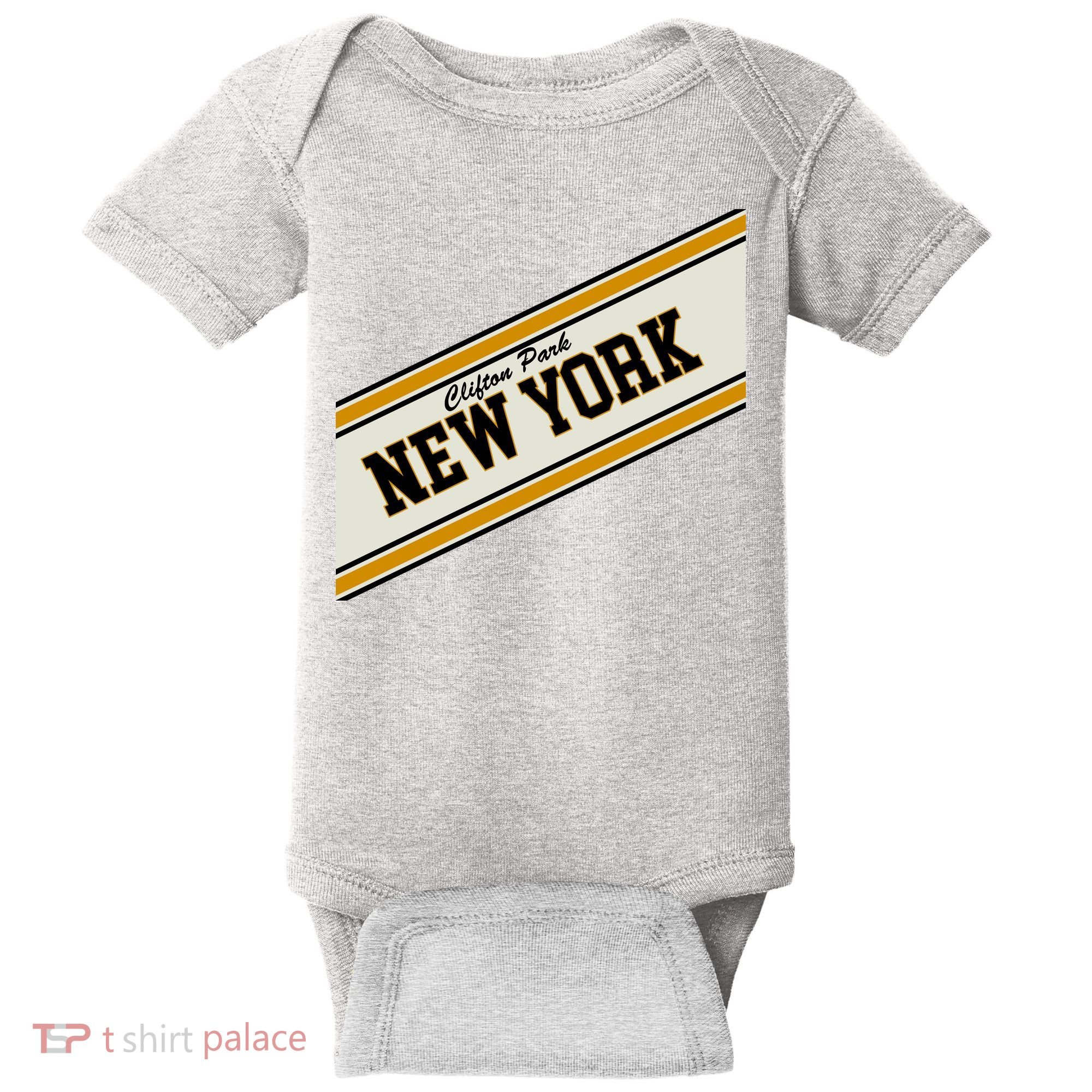 Clifton Park New York Varsity Logo Baby Bodysuit