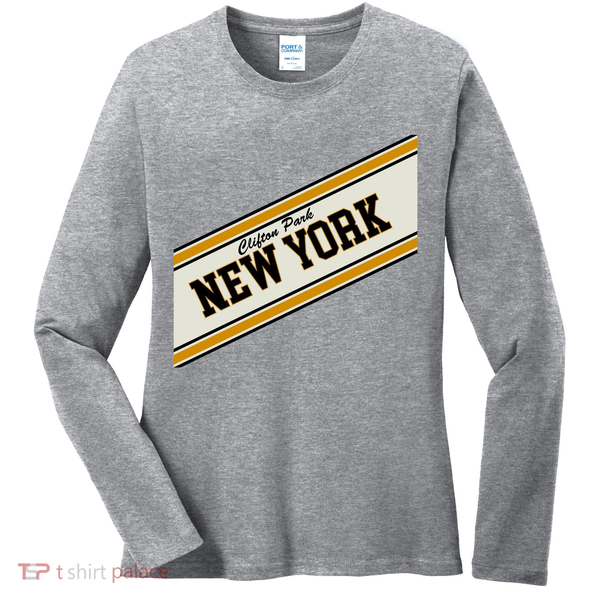 Clifton Park New York Varsity Logo Women's Long Sleeve Shirt
