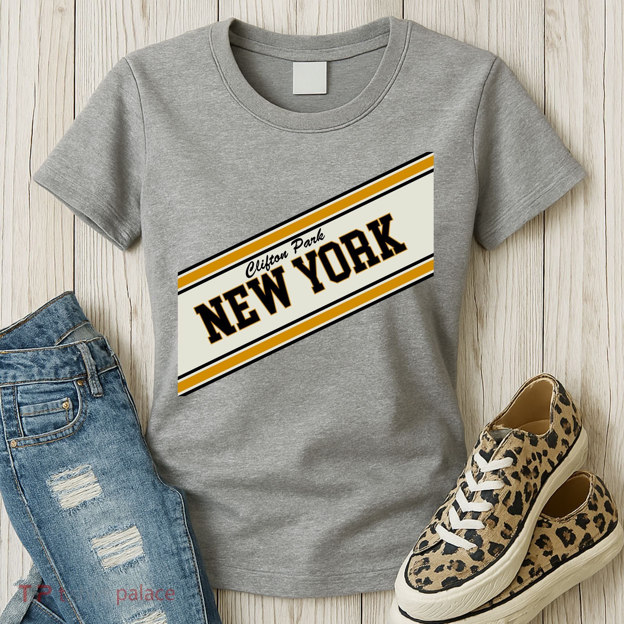 Clifton Park New York Varsity Logo Women's T-Shirt