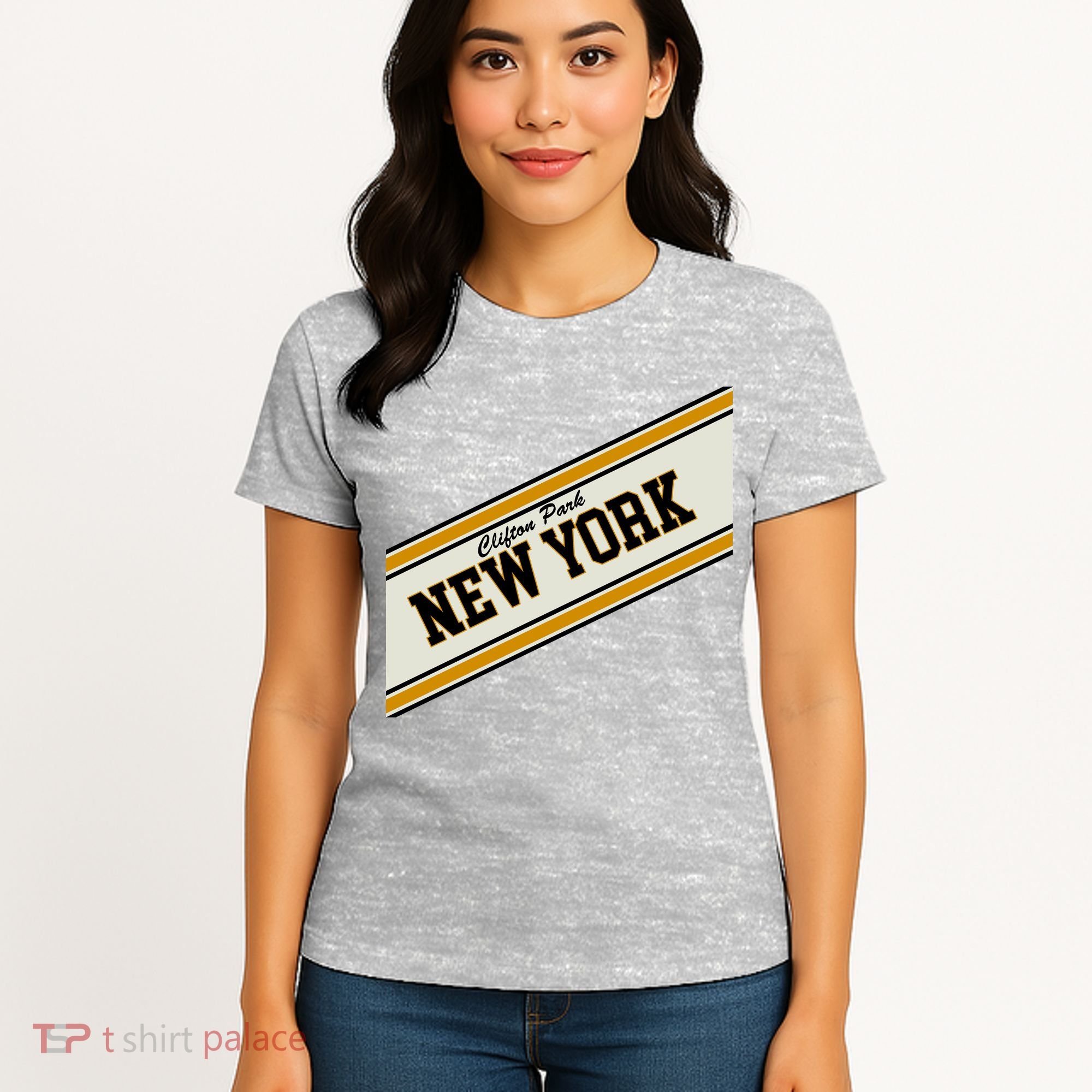 Clifton Park New York Varsity Logo Women's T-Shirt