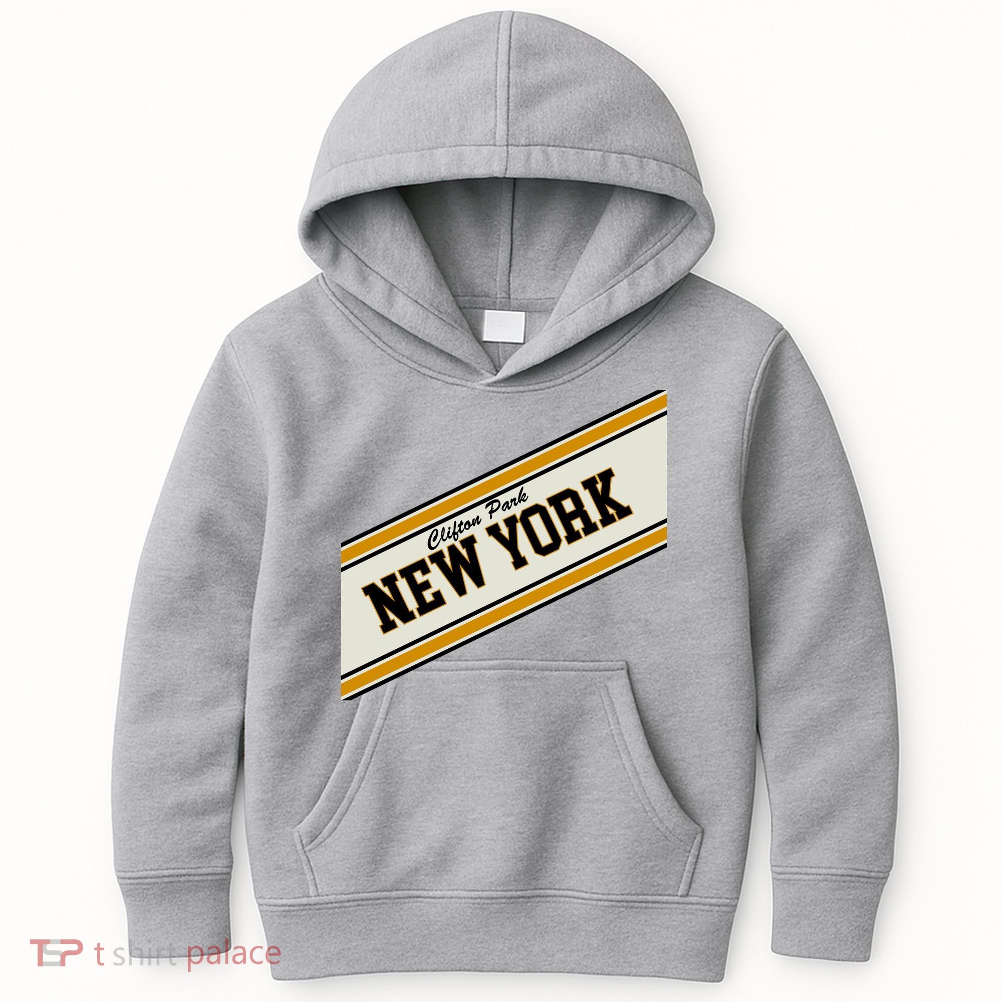 Clifton Park New York Varsity Logo Kids Hoodie