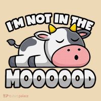 Cow Pun Not In The Mood Calf & Cattle Tote Bag thumb 4
