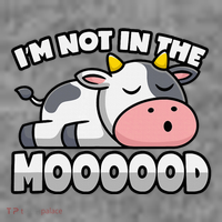 Cow Pun Not In The Mood Calf & Cattle Toddler Hoodie thumb 2