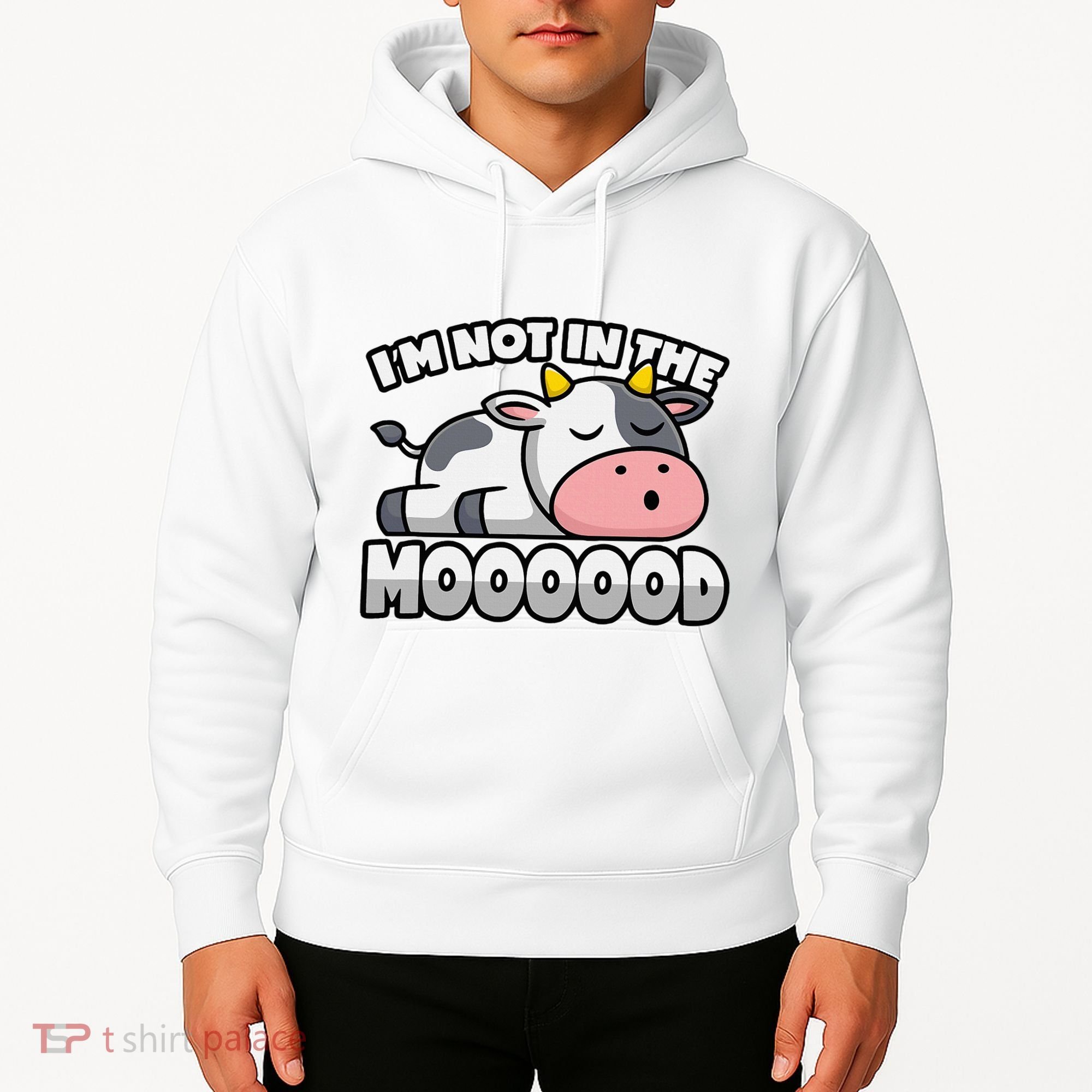 Cow Pun Not In The Mood Calf & Cattle Hoodie