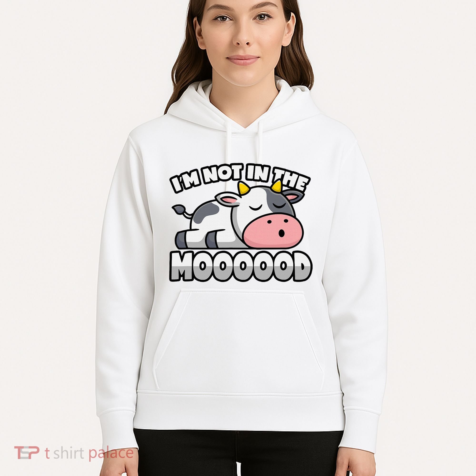 Cow Pun Not In The Mood Calf & Cattle Hoodie