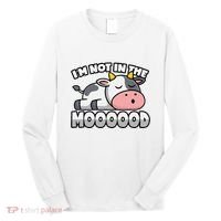 Cow Pun Not In The Mood Calf & Cattle Long Sleeve Shirt thumb 0