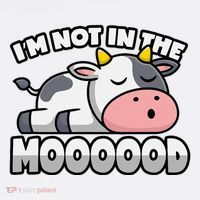 Cow Pun Not In The Mood Calf & Cattle Long Sleeve Shirt thumb 2