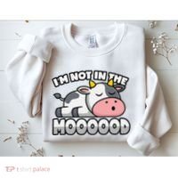 Cow Pun Not In The Mood Calf & Cattle Sweatshirt thumb 2
