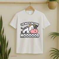 Cow Pun Not In The Mood Calf & Cattle T-Shirt thumb 2