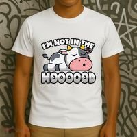 Cow Pun Not In The Mood Calf & Cattle T-Shirt thumb 3