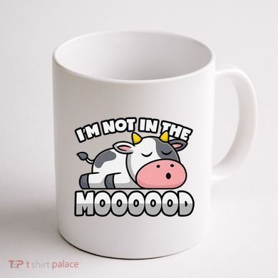 Cow Pun Not In The Mood Calf & Cattle Coffee Mug back