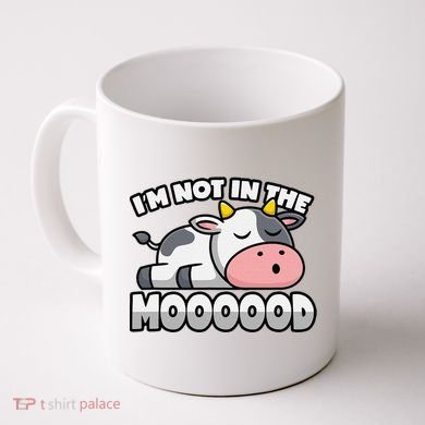 Cow Pun Not In The Mood Calf & Cattle Coffee Mug