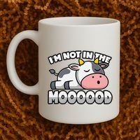 Cow Pun Not In The Mood Calf & Cattle Coffee Mug thumb 2