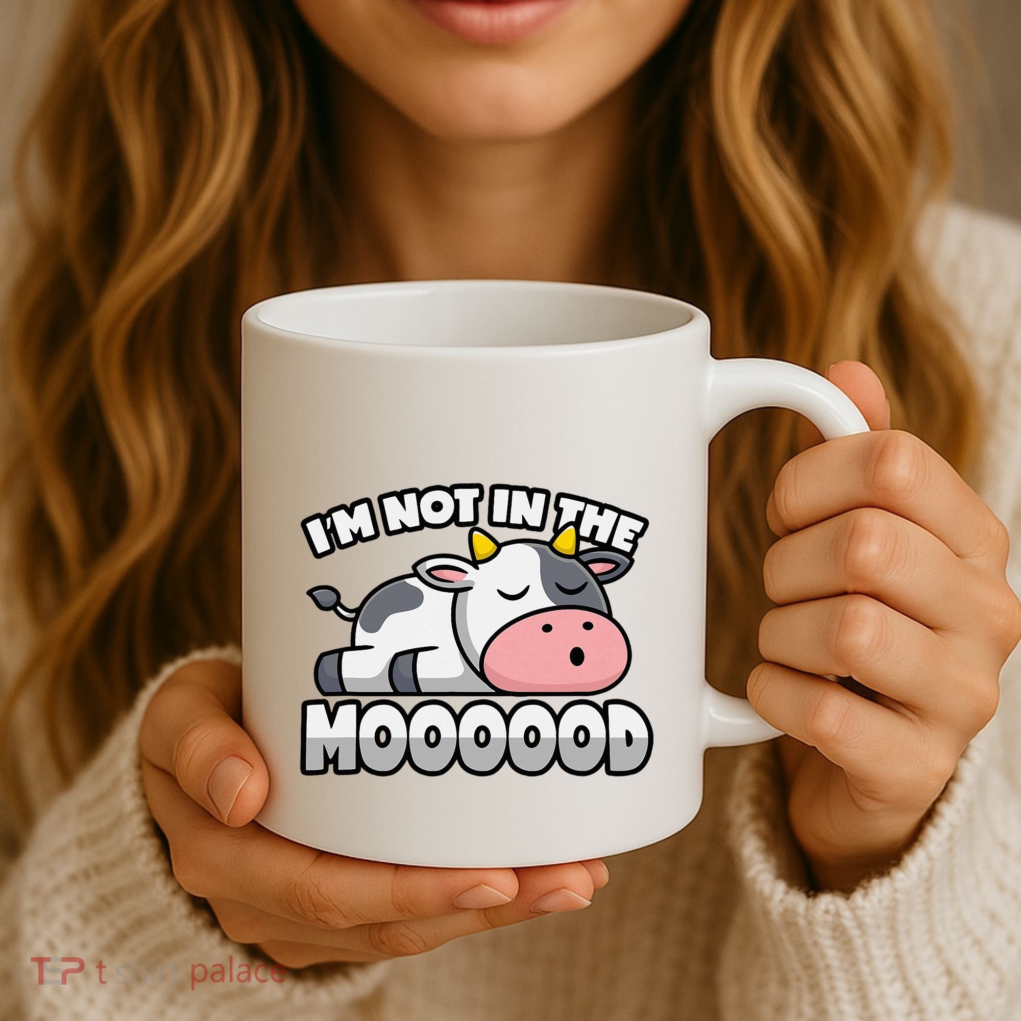 Cow Pun Not In The Mood Calf & Cattle Coffee Mug