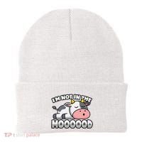 Cow Pun Not In The Mood Calf & Cattle Beanie thumb 0