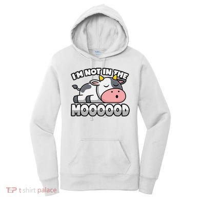 Cow Pun Not In The Mood Calf & Cattle Women's Hoodie