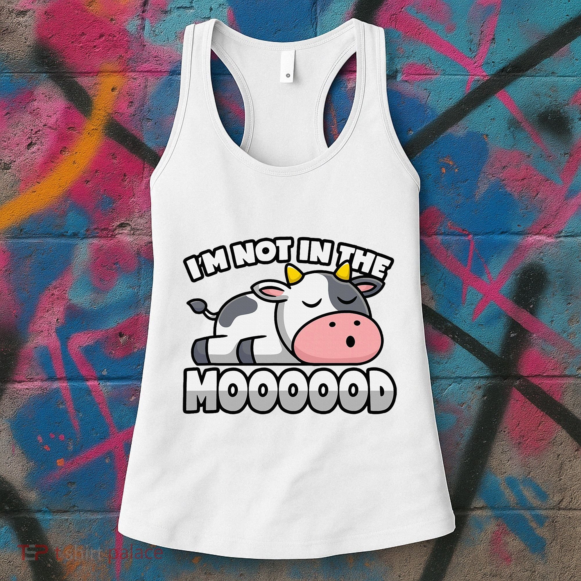Cow Pun Not In The Mood Calf & Cattle Women's Tank Top