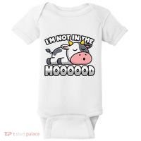 Cow Pun Not In The Mood Calf & Cattle Baby Bodysuit thumb 0