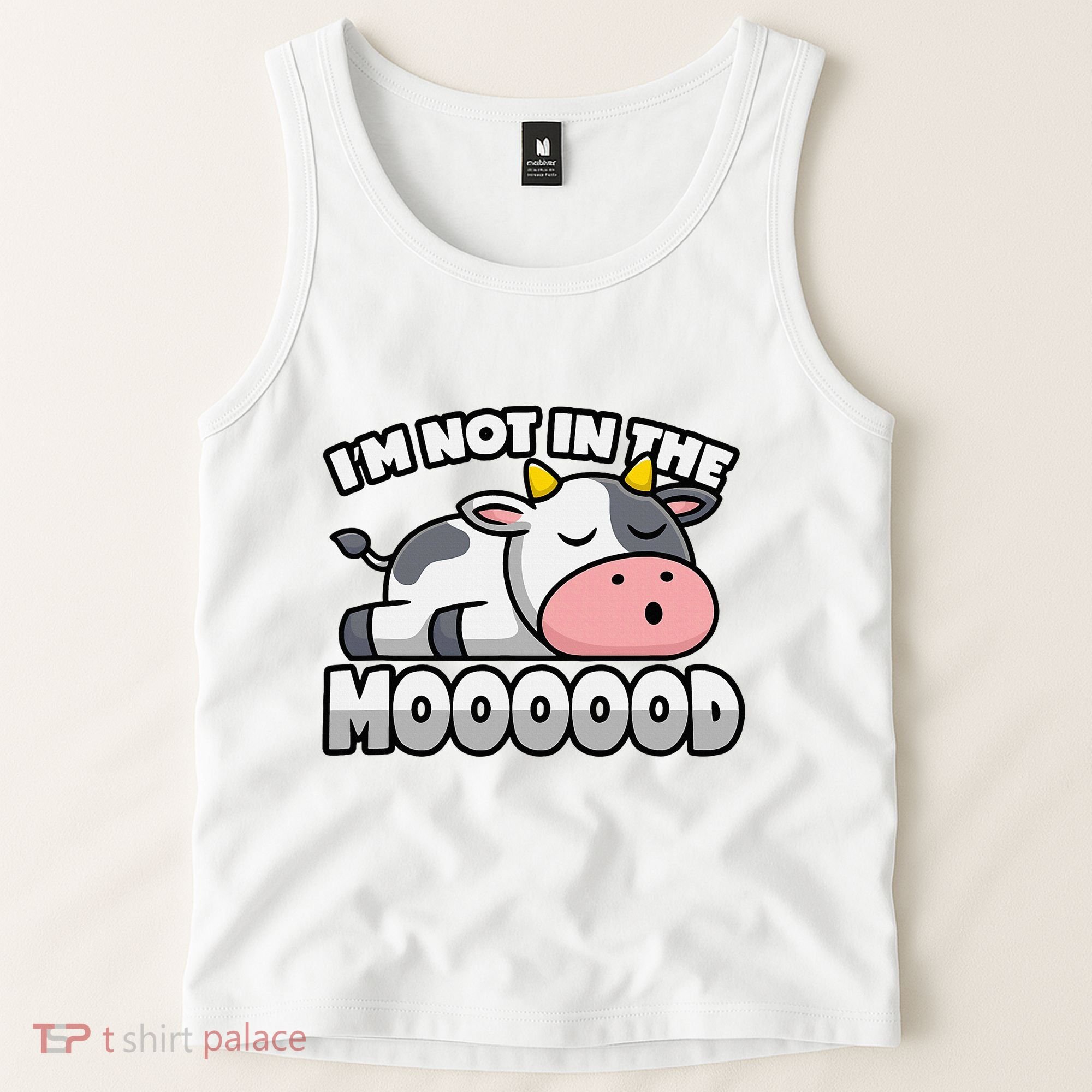 Cow Pun Not In The Mood Calf & Cattle Tank Top
