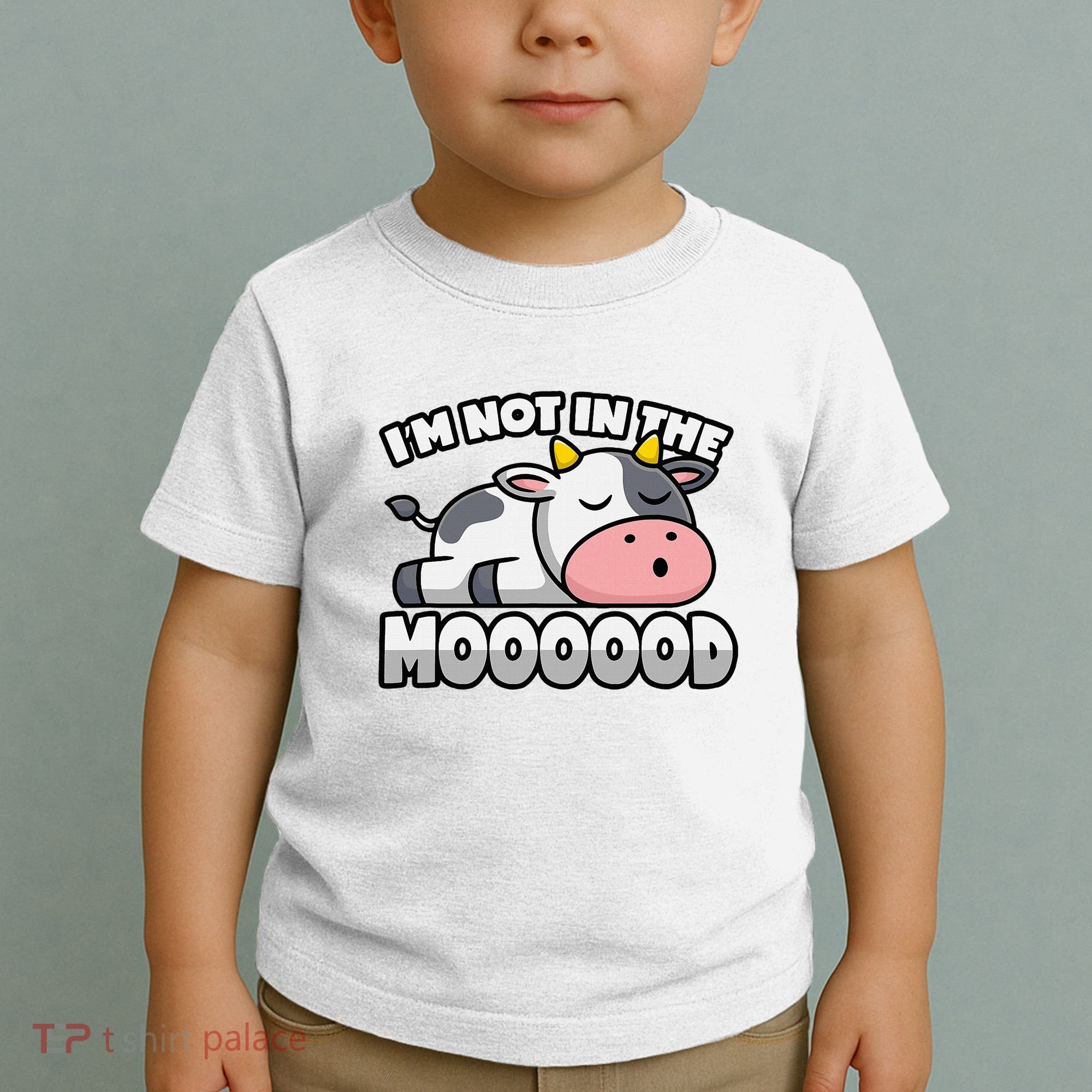 Cow Pun Not In The Mood Calf & Cattle Toddler T-Shirt