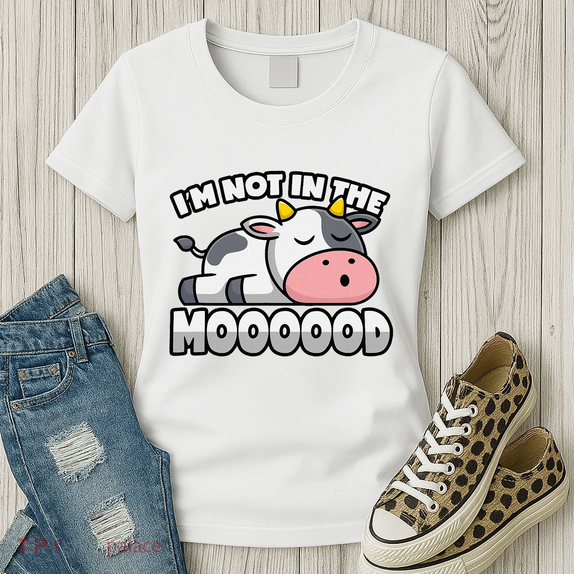 Cow Pun Not In The Mood Calf & Cattle Women's T-Shirt