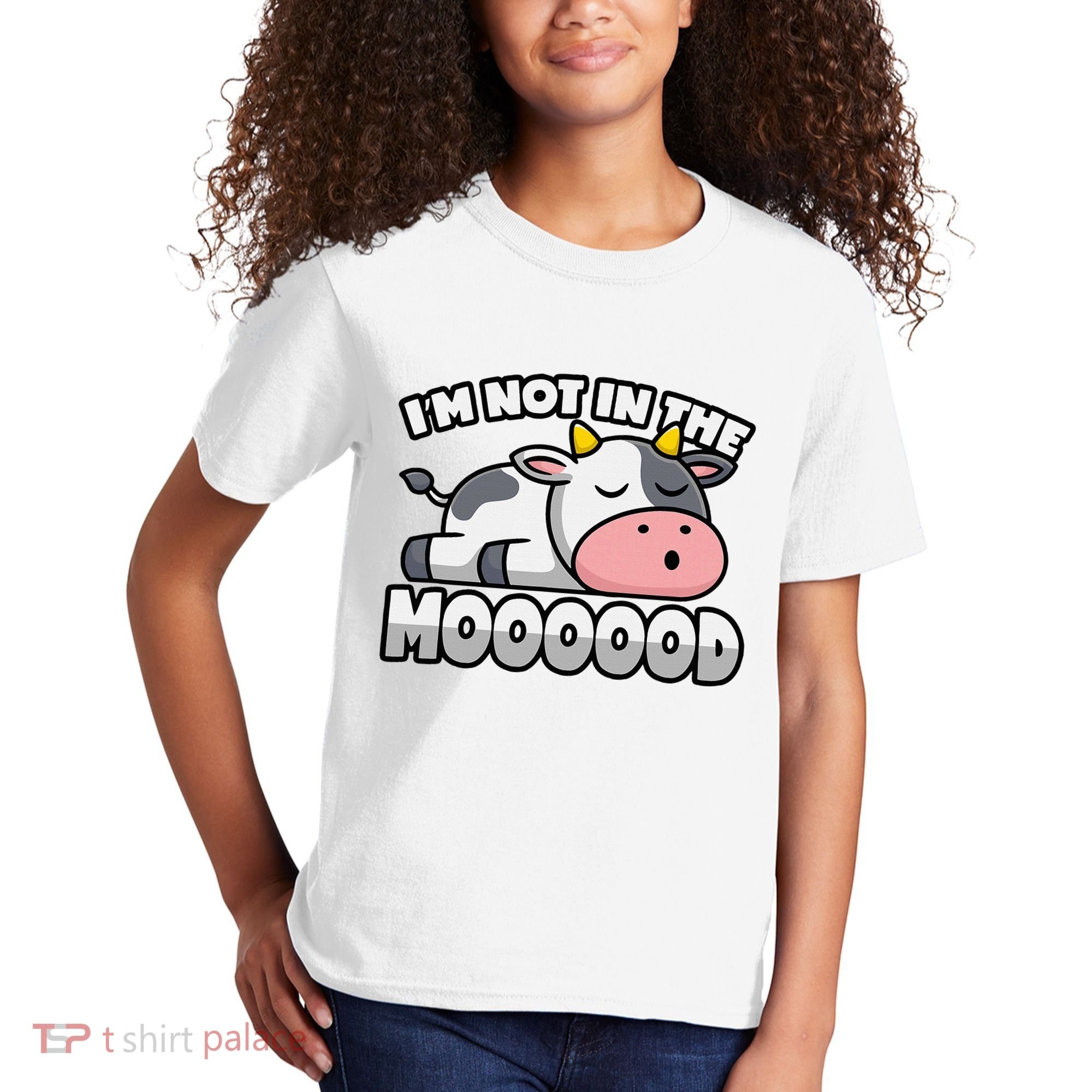 Cow Pun Not In The Mood Calf & Cattle Kids T-Shirt