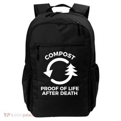Compost Proof Of Life After Death Composting Gift Backpack
