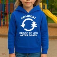 Compost Proof Of Life After Death Composting Gift Kids Hoodie thumb 3