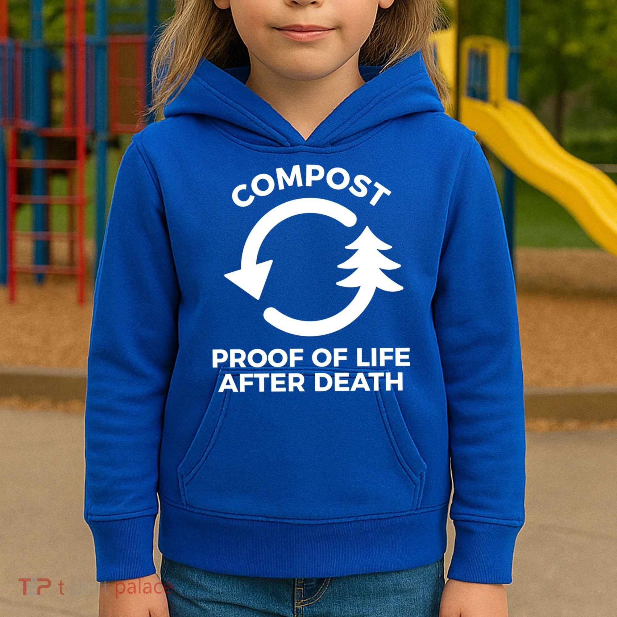 Compost Proof Of Life After Death Composting Gift Kids Hoodie