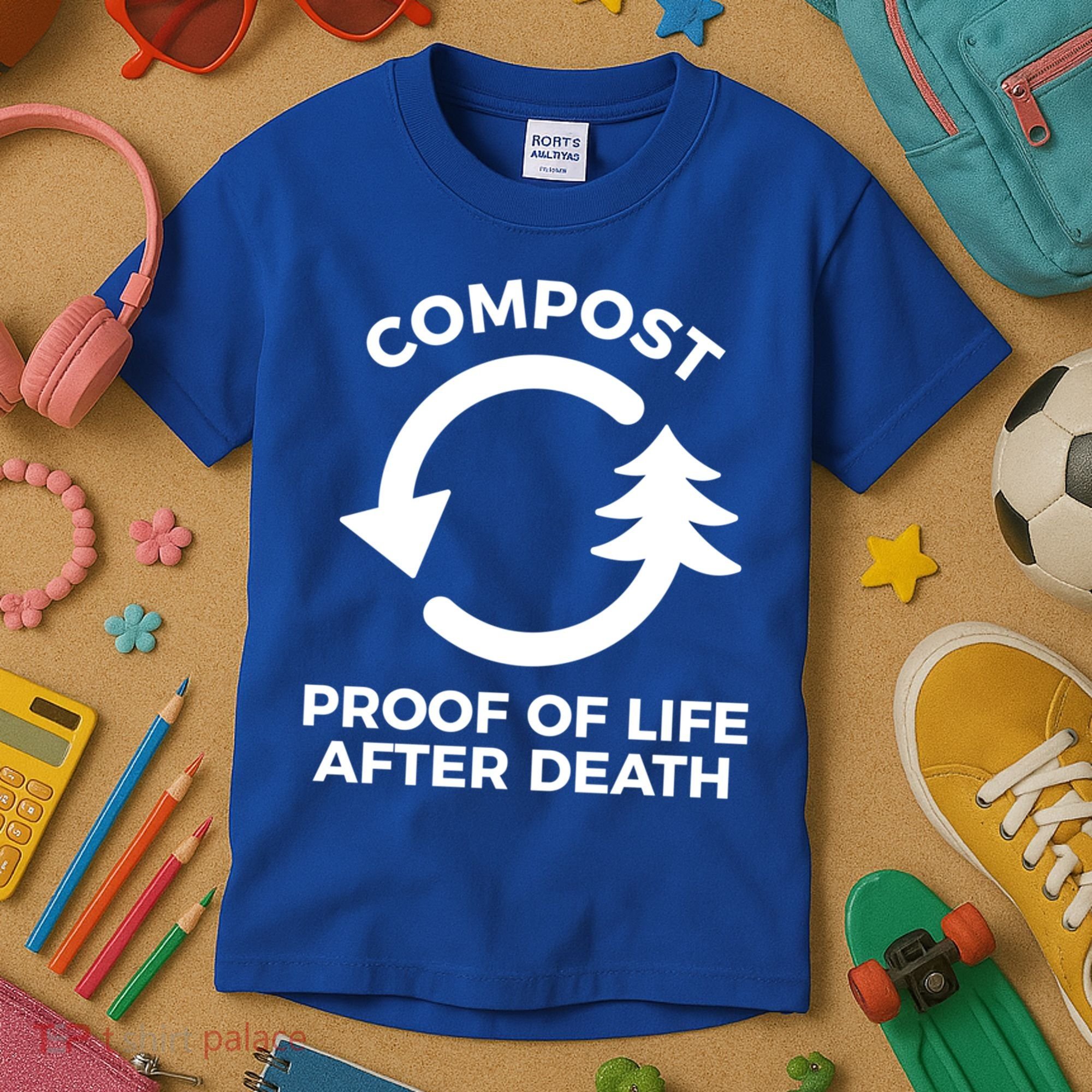 Compost Proof Of Life After Death Composting Gift Kids T-Shirt