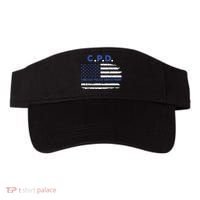Chicago Police Officer American Flag Thin Blue Line Visor thumb 0