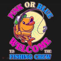 Cute Pink Or Blue Welcome To The Fishing Crew New Baby Women's Hoodie thumb 2