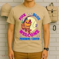 Cute Pink Or Blue Welcome To The Fishing Crew New Baby T-Shirt thumb 6