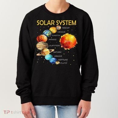 Cute Planets Of The Solar System  Women's Sweatshirt